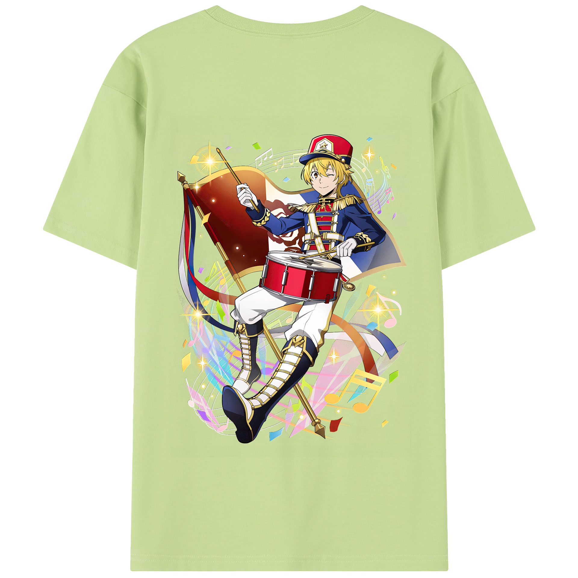 （画像用） 文豪ストレイドッグス Bungo Stray Dogs 綿100％半袖Tシャツ（背面プリント）